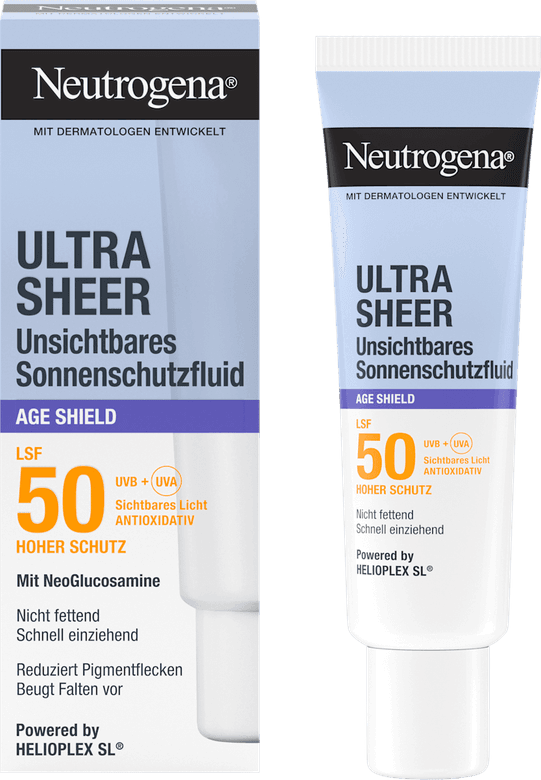 Sonnenfluid Gesicht, ultra sheer age shield, LSF 50 Neutrogena